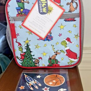 Juego de regalo Pottery Barn Niños Lonchera Escolar Vacaciones Disney Viaje GRINCH MAX BALL-