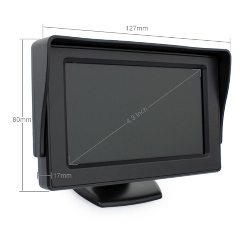 Waterproof Night VisionAHD Car Rear View Reverse Camera w/ 4.3" LCD Monitor - Image 5