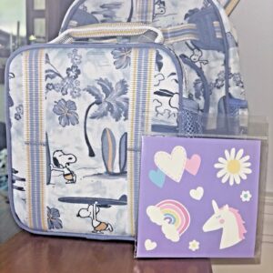 Pottery Barn Niño Lonchera Escolar Vacaciones Disney Viaje SNOOPY HEART Juego de Regalo-