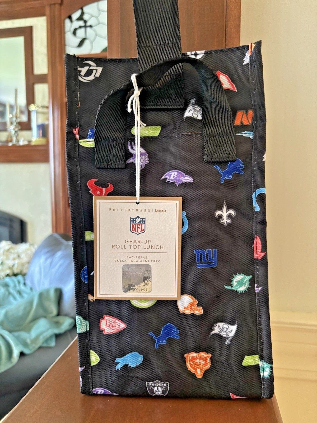 Bolsa de almuerzo escolar Pottery Barn vacaciones Disney viaje NFL FÚTBOL viaje regalo niño- - Image 3