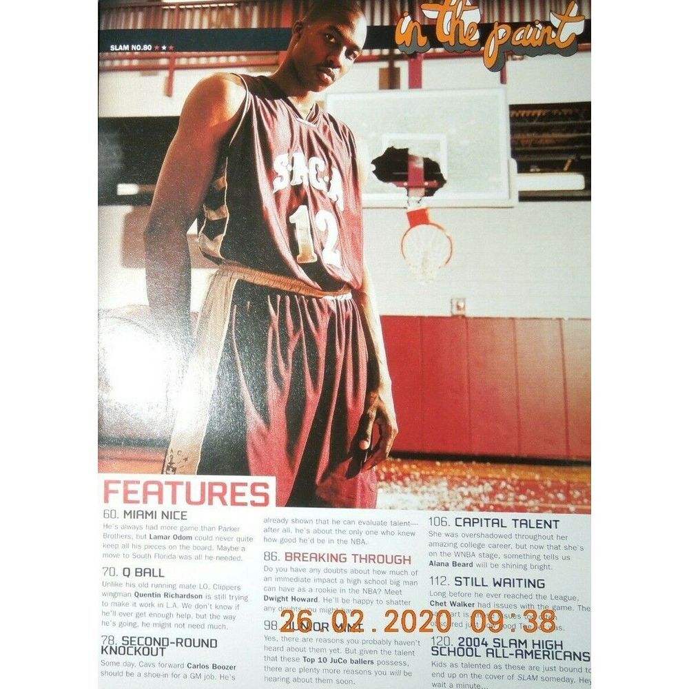DWIGHT HOWARD slam SHAUN LIVINGSTON al jefferson CARLOS BOOZER 2004 HIGH SCHOOL - Image 2