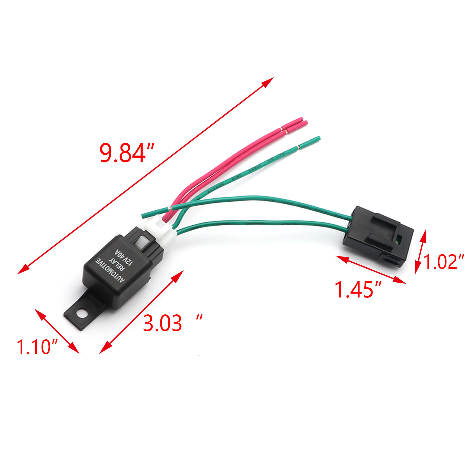 1x Arnés de cableado base de relé de luz LED electrónico automotriz SPDT de 4 pines- - Image 2