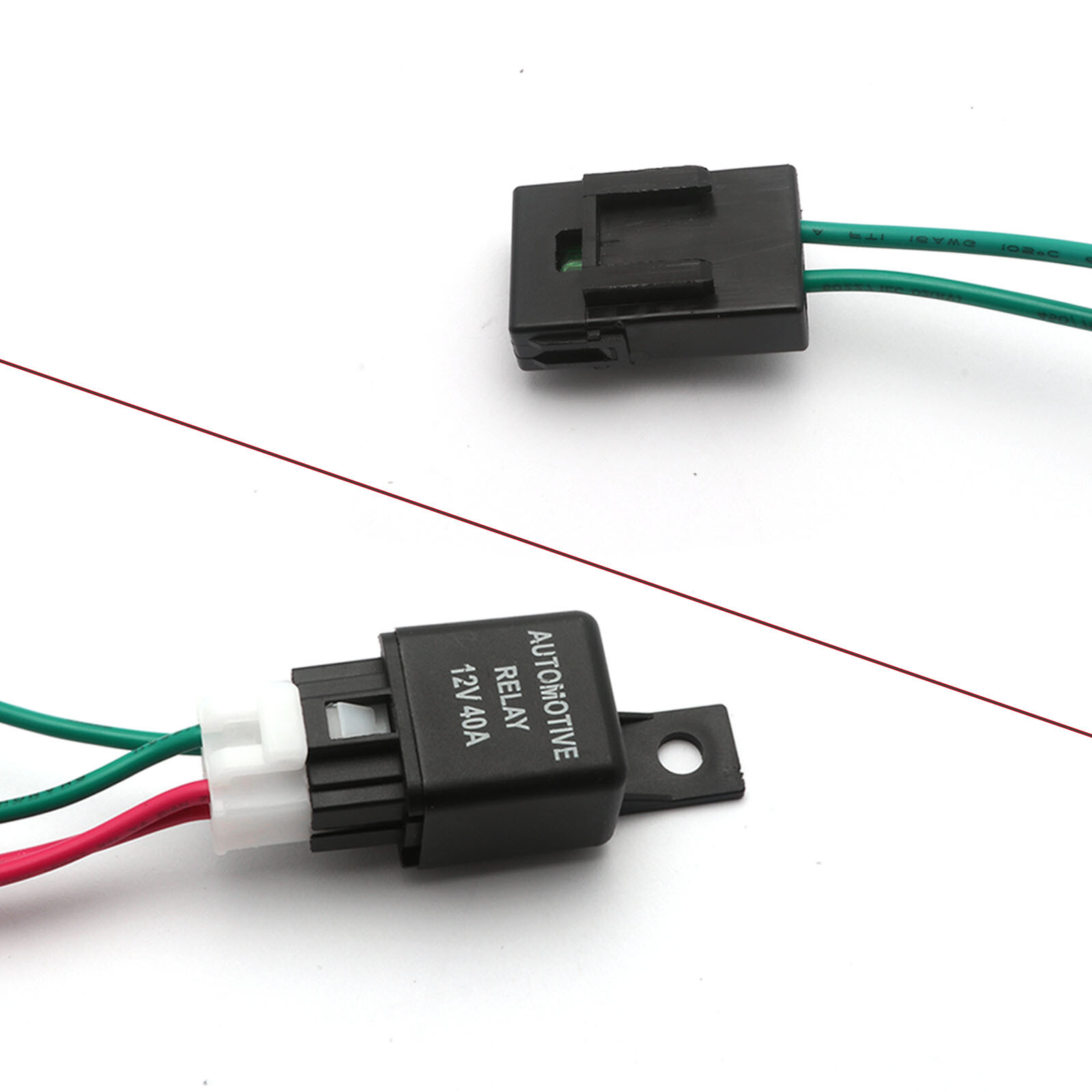 1x Arnés de cableado base de relé de luz LED electrónico automotriz SPDT de 4 pines- - Image 3