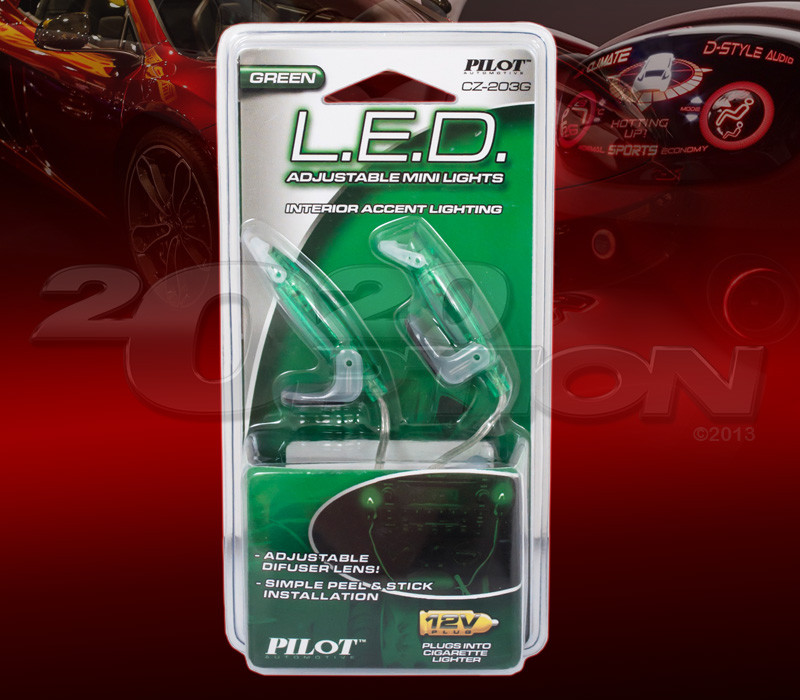 PILOTO VERDE LED AJUSTABLE MINI LUZ FORS LUZ DE ACENTO INTERIOR PARA CHRYSLER-