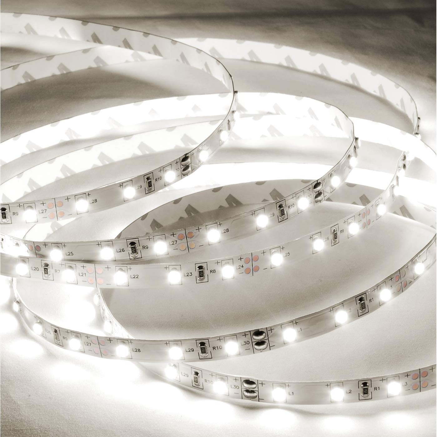 Tira de Luz LED Flexible con Fuente de Alimentación, 300 LED, 5M / 16FT, 12VDC (4000K...- - Image 2