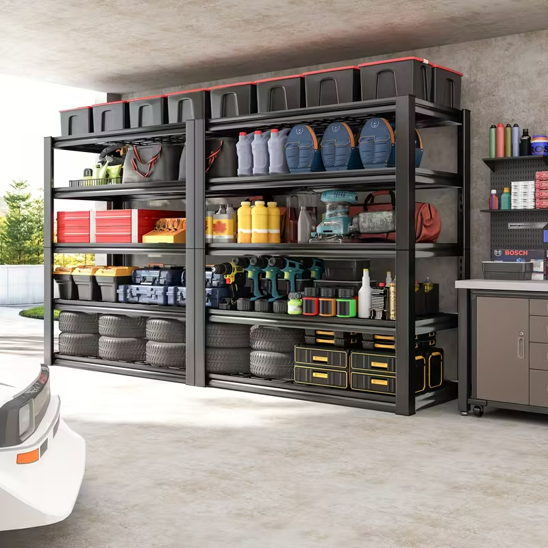 Heavy Duty 5-Tier Metal Garage Shelving Unit – 2000–3000 lb Adjustable Rack - Image 5