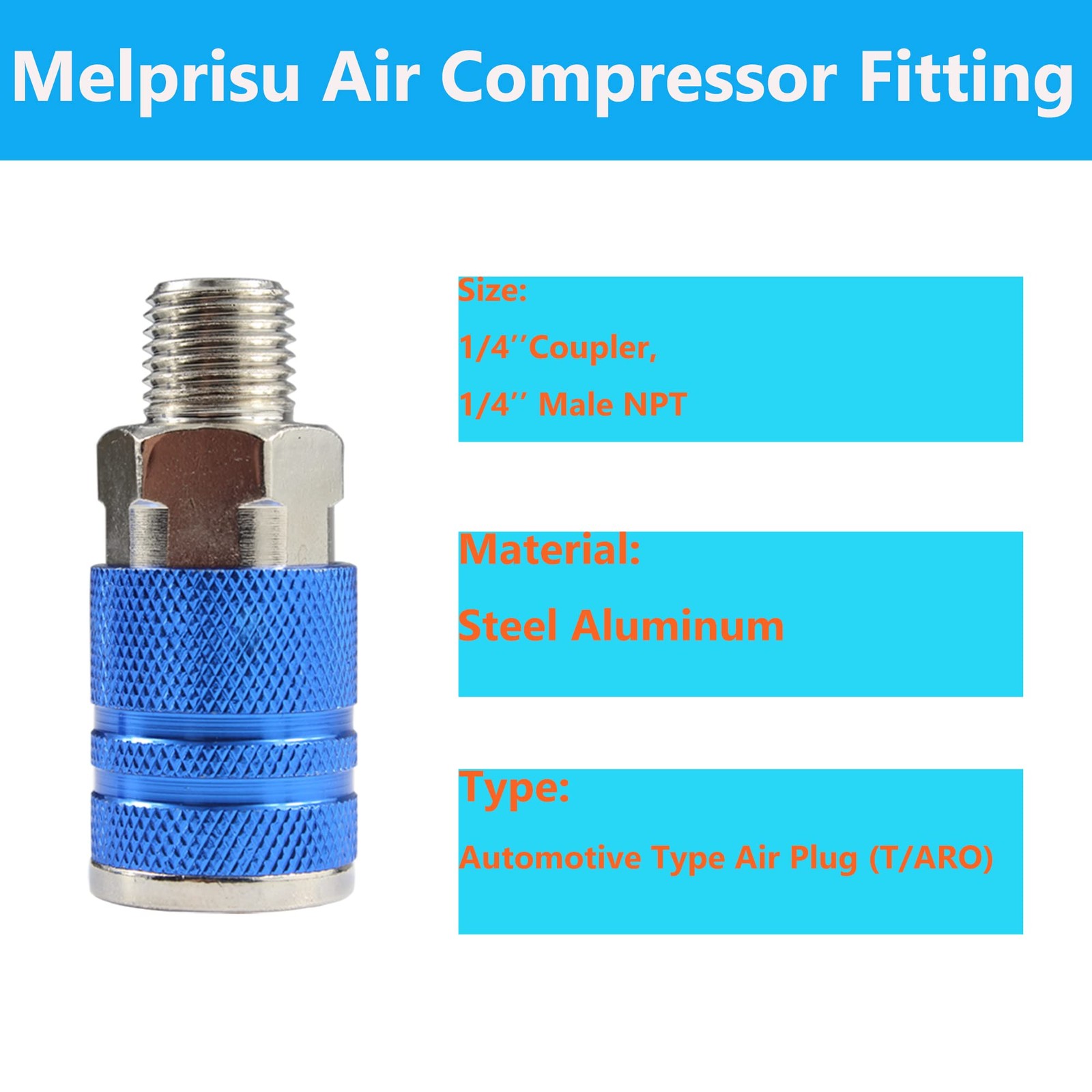 Type C Air Fittings Connect Automotive Air Plug & Coupler Set 14PCS Air Hose ... - Image 4