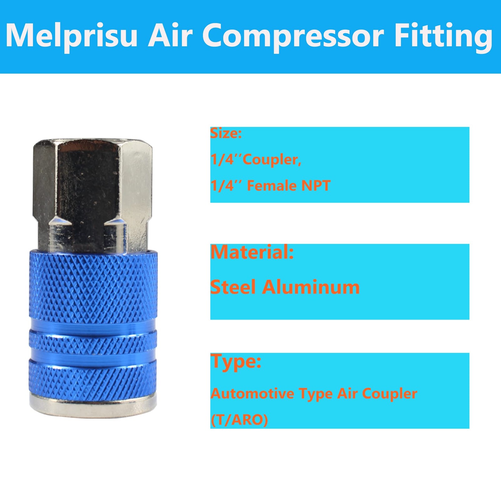 Type C Air Fittings Connect Automotive Air Plug & Coupler Set 14PCS Air Hose ... - Image 5