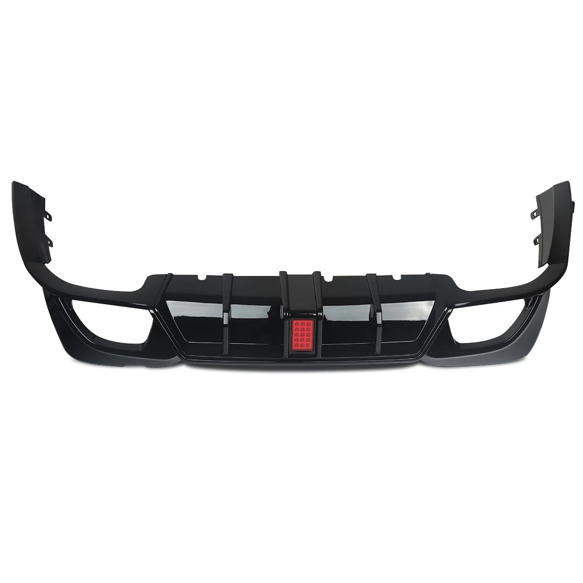 DIFUSOR TRASERO NEGRO BRILLANTE F1 LED PUNTAS ESCAPE BMW SERIE 3 G20 G21 2018-2021- - Image 5