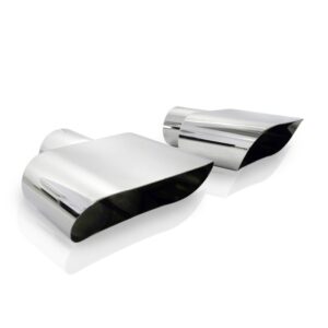 Puntas de escape ovaladas anchas Stainless Works 786250 304 SS - 2,5" entrada (par)-