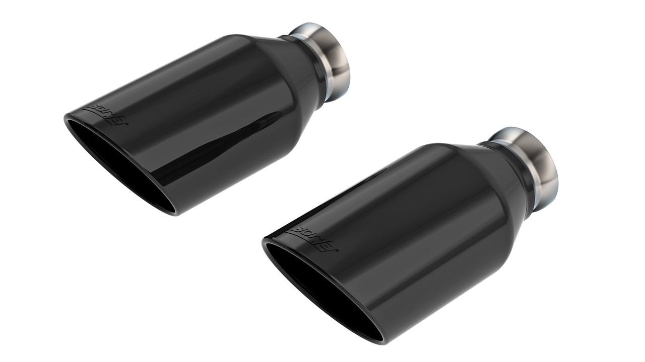 Kit de punta de escape Borla cromo negro para 2024-2025 RAM 1500 3,0 L V6- - Image 2