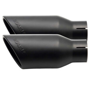Roush 422318 4" Negro Doble Punta de Escape Kit para Ford F-150 2015-2025 - Par-