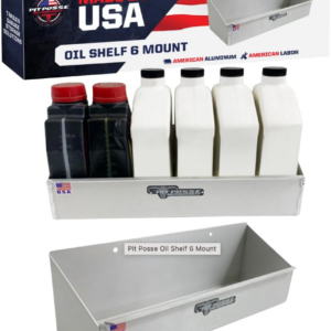 Automotive Oil Shelf Caddy - 6 Bottle Rack - Made in USA