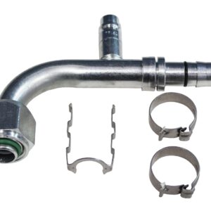Automotive AC Hose Fitting EZ Clip #10 Female 90 Low Charge Port 70R8091