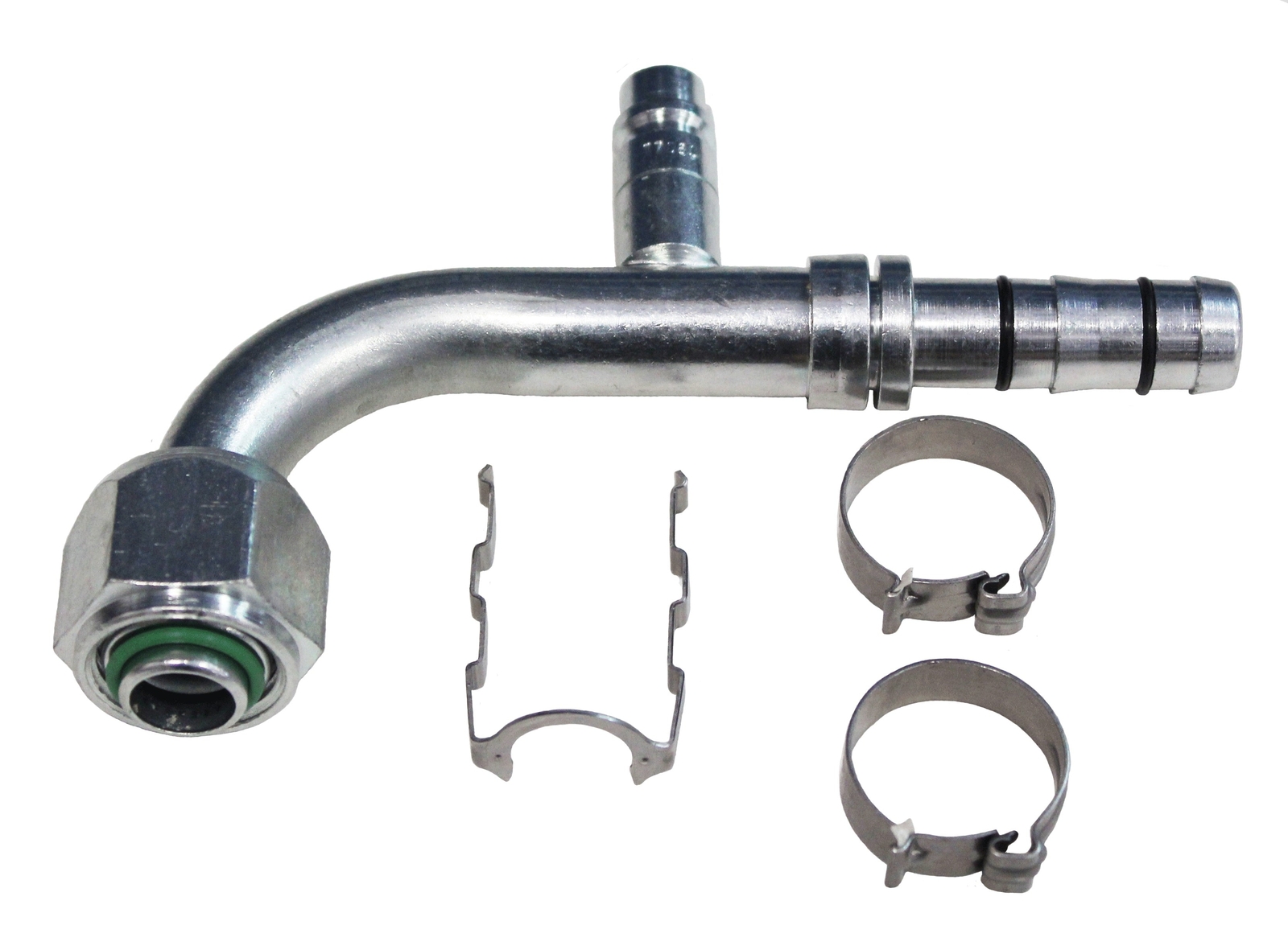 Automotive AC Hose Fitting EZ Clip #10 Female 90 Low Charge Port 70R8091