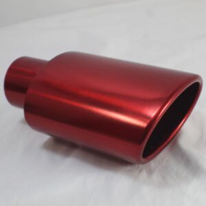 Punta de escape de acero inoxidable Mach-Speed corte inclinado borde laminado polvo CAJA ABIERTA-