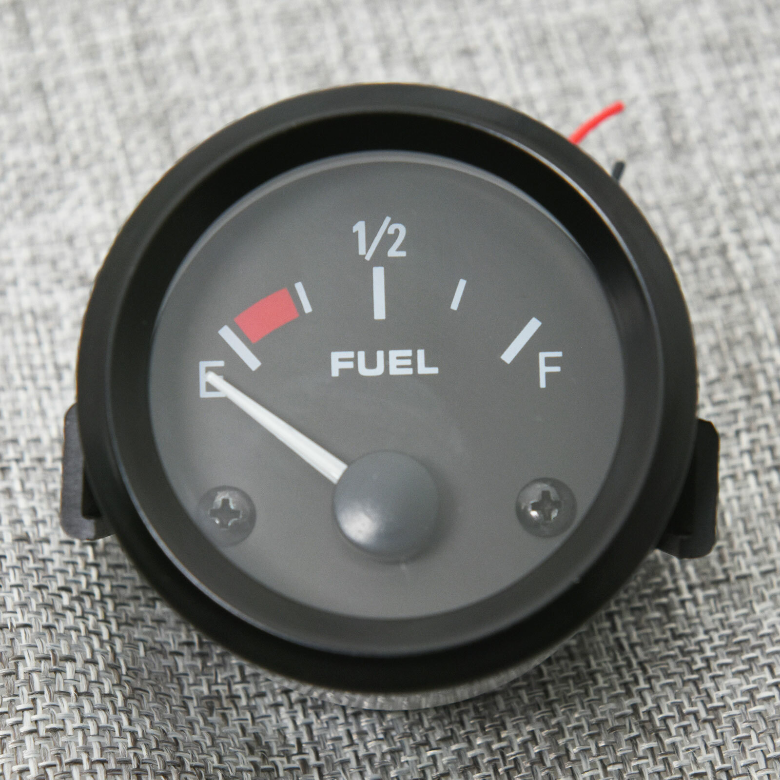 Medidor de nivel de combustible de 2" 52 mm para automóvil con luz LED blanca llanta negra medidores automotrices - - Image 3
