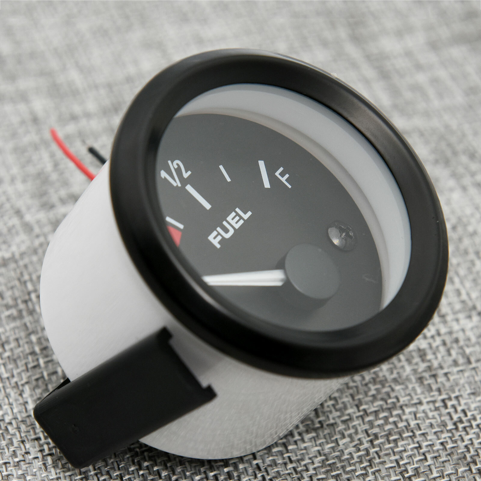 Medidor de nivel de combustible de 2" 52 mm para automóvil con luz LED blanca llanta negra medidores automotrices - - Image 4