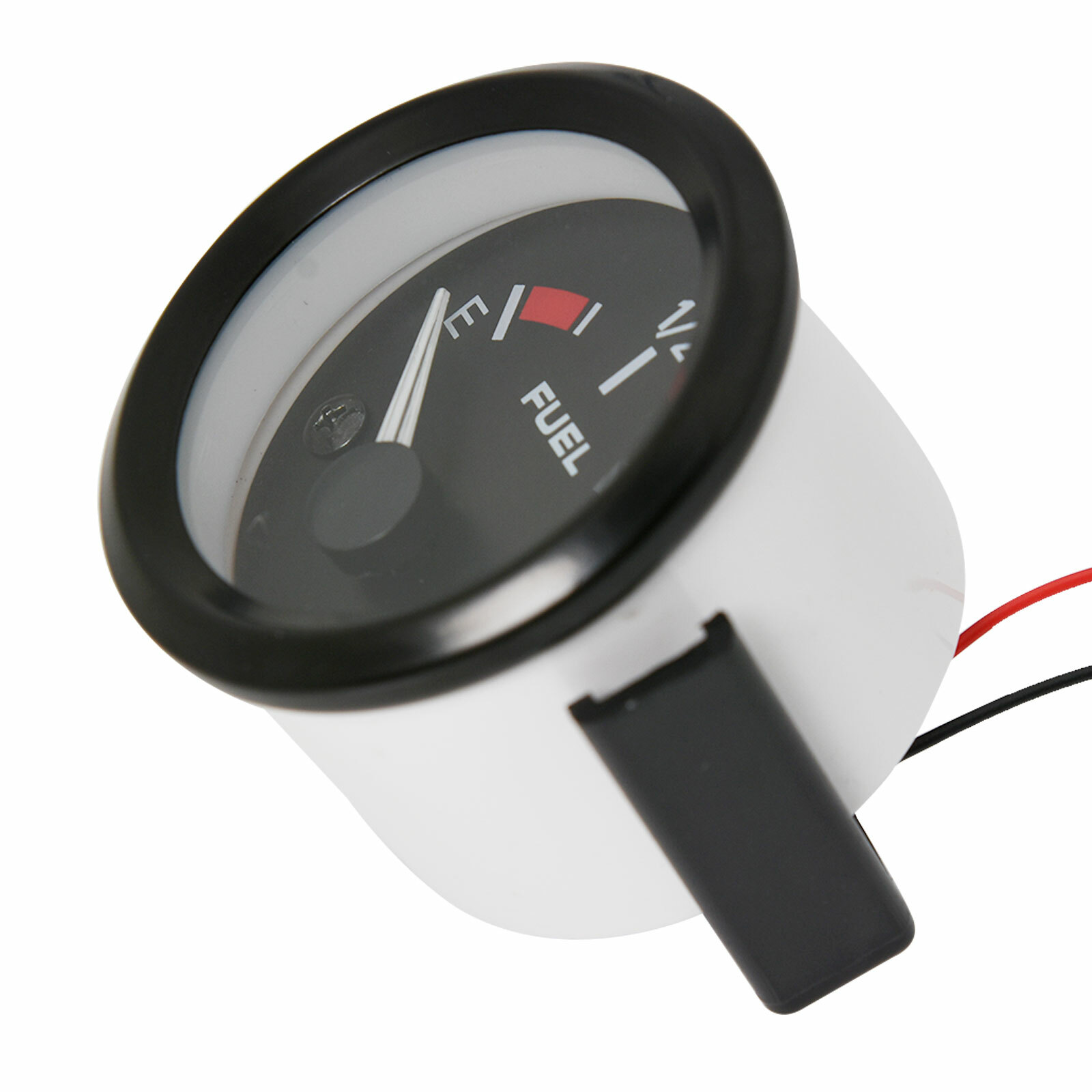 Medidor de nivel de combustible de 2" 52 mm para automóvil con luz LED blanca llanta negra medidores automotrices - - Image 5