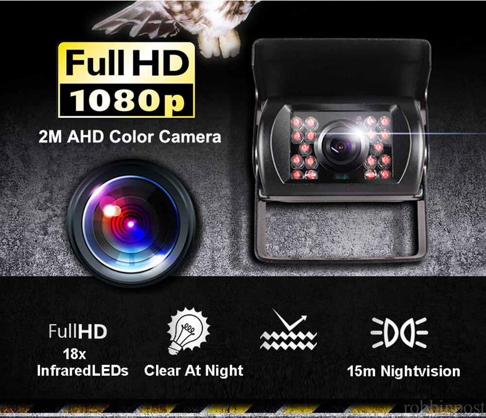 4PIN AHD 1080P Rear View Reversing Camera Backup 18 IR Night Vision Waterproof - Image 2