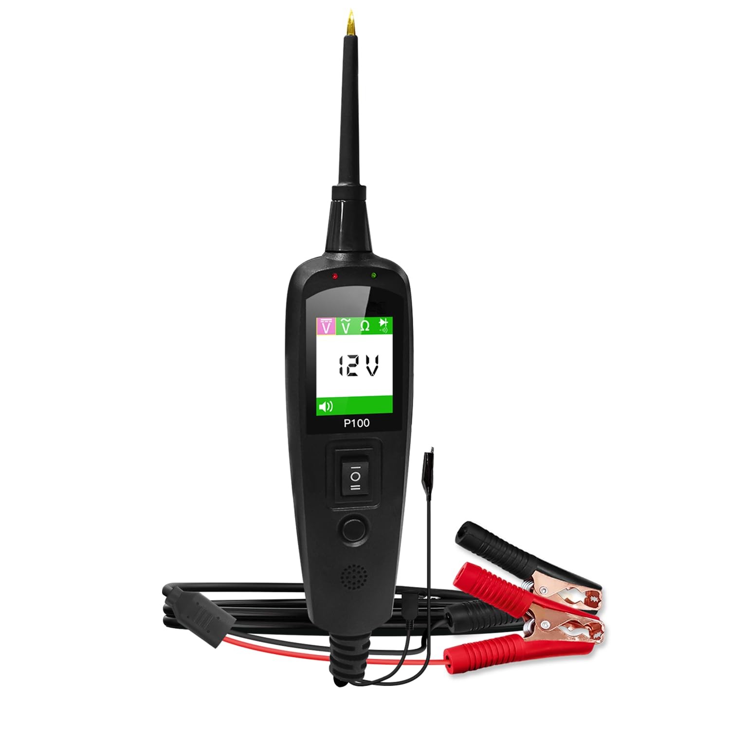 Probador eléctrico automotriz TopDiag P100 12V/24V, voltaje AC/DC (cable de 2 metros)- - Image 3