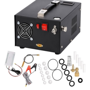 Auto-Stop PCP Air Compressor 4500Psi/30Mpa Oil/Water-Free 12V DC 110V 220V AC