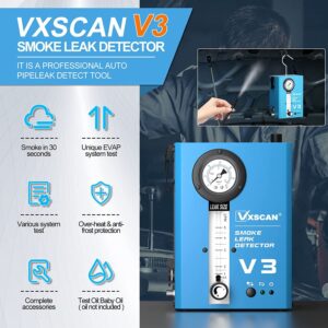 VXSCAN Automotriz EVAP Detector de Fugas de Humo Vacío Probador de Diagnóstico de Fugas de Humo-