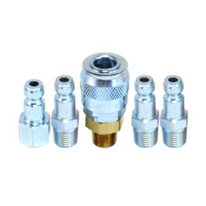 Tru-Flate Automotive Quick Coupler Air Hose Connector Fittings 1/4 NPT T Style