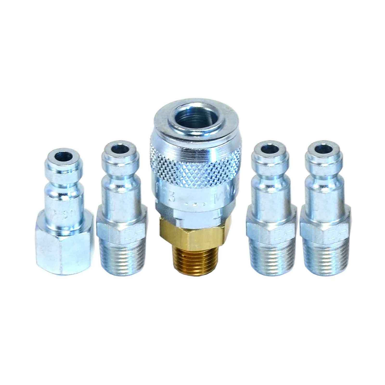 Tru-Flate Automotive Quick Coupler Air Hose Connector Fittings 1/4 NPT T Style