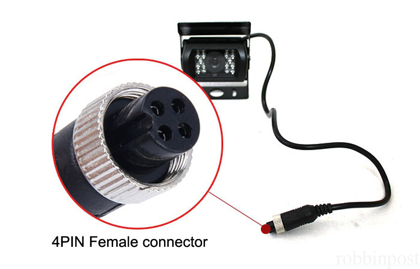 4PIN AHD 1080P Rear View Reversing Camera Backup 18 IR Night Vision Waterproof - Image 3