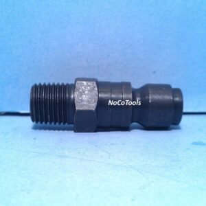 3/8 Inch Steel Quick Disconnect Automotive Style Plug 1/4 Inch Male NPT
