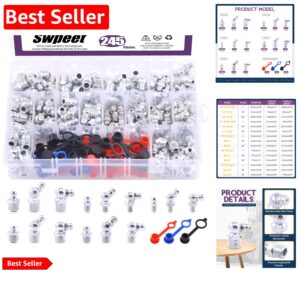 246Pcs All-in-One Grease Zerk Fitting Set - Perfect for Automotive Maintenance