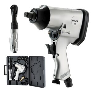 VEVOR 19PCS Pro Air Tool Accessories Kit 1/2" Air Impact & 3/8" Ratchet Wrench