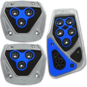 Juego de pastillas de pedal de voltaje azul piloto transmisión manual coche embrague freno gasolina-