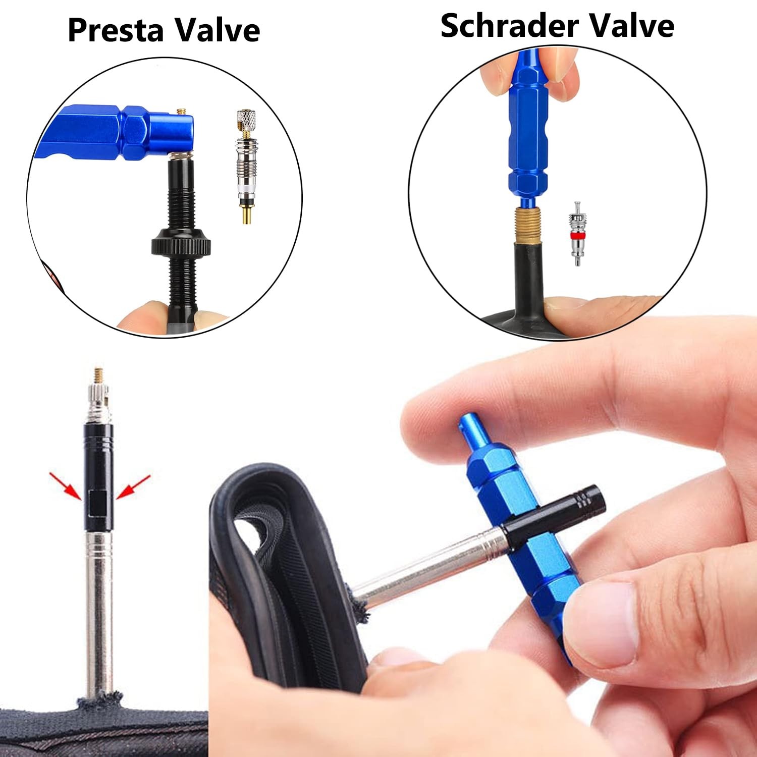 Air Conditioner Schrader Valve Core Removal Tool,Tire Valve Stem Tool for Car Bi - Image 4
