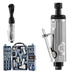 Uimoso 71PCS Air Tool Kit with Impact Wrench Ratchet and Die Grinder Accessories