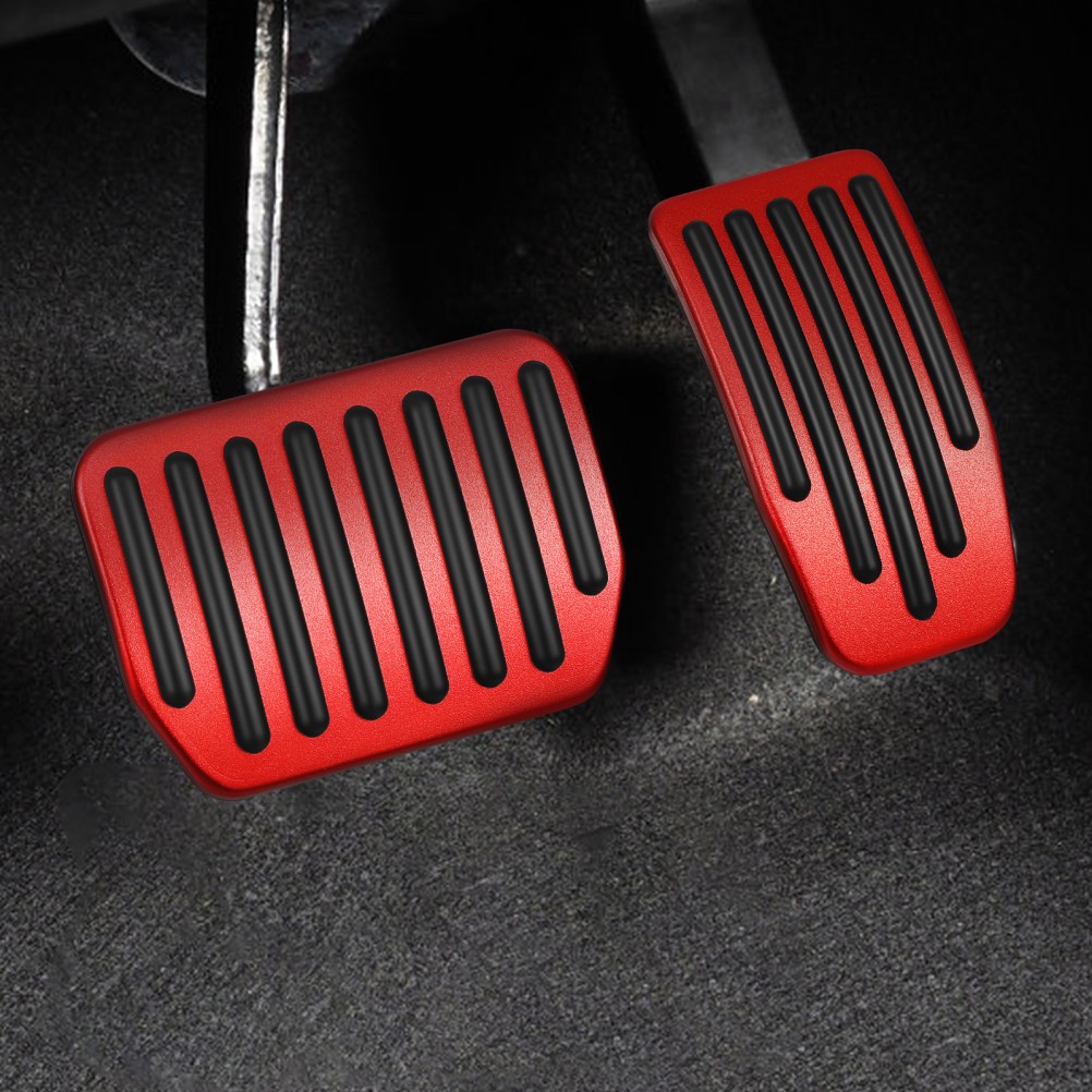2 Piezas Pastillas de Pedal de Freno Pastillas Automotrices Antideslizantes Pedales de Coche Cubiertas- - Image 5