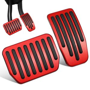 2 Piezas Pastillas de Pedal de Freno Automotriz Antideslizantes Pedales de Coche Cubiertas Pastillas de Automóvil-