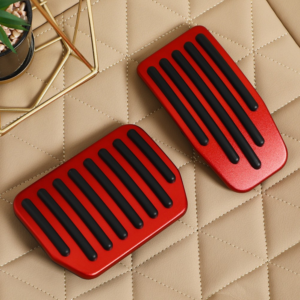 2 Piezas Pastillas de Pedal de Freno Automotriz Antideslizantes Pedales de Coche Cubiertas Pastillas de Automóvil- - Image 2
