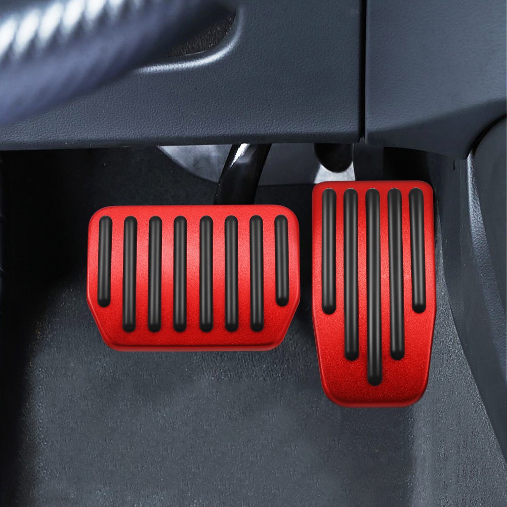 2 Piezas Pastillas de Pedal de Freno Automotriz Antideslizantes Pedales de Coche Cubiertas Pastillas de Automóvil- - Image 4