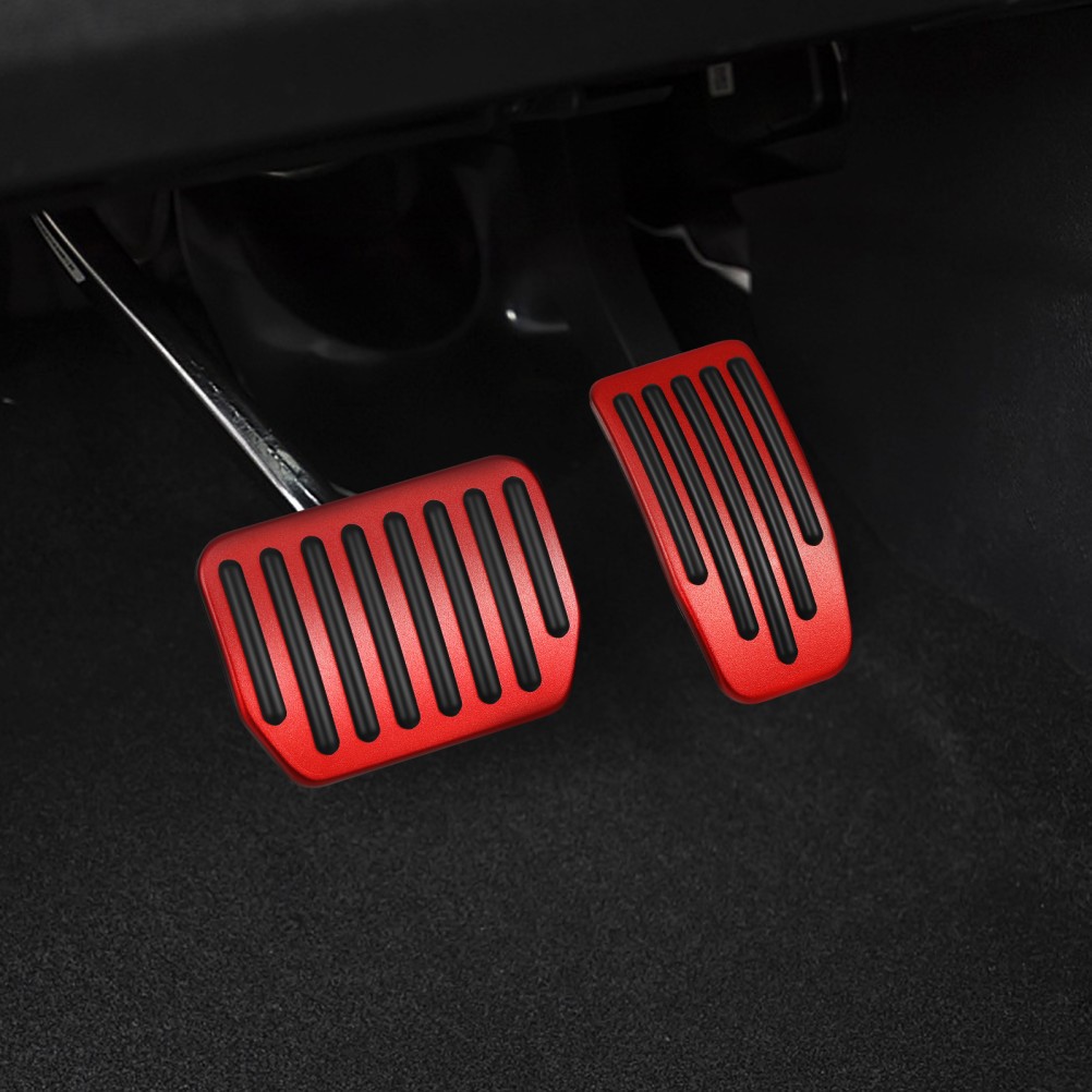 2 Piezas Pastillas de Pedal de Freno Automotriz Antideslizantes Pedales de Coche Cubiertas Pastillas de Automóvil- - Image 5