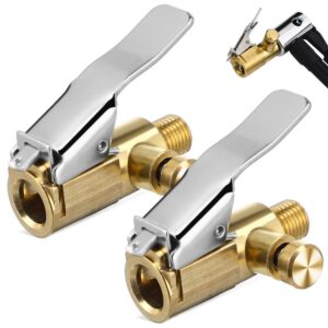 2 Pcs Copper Tire Chuck Quick Connect Air Inflator Chuck Accessories