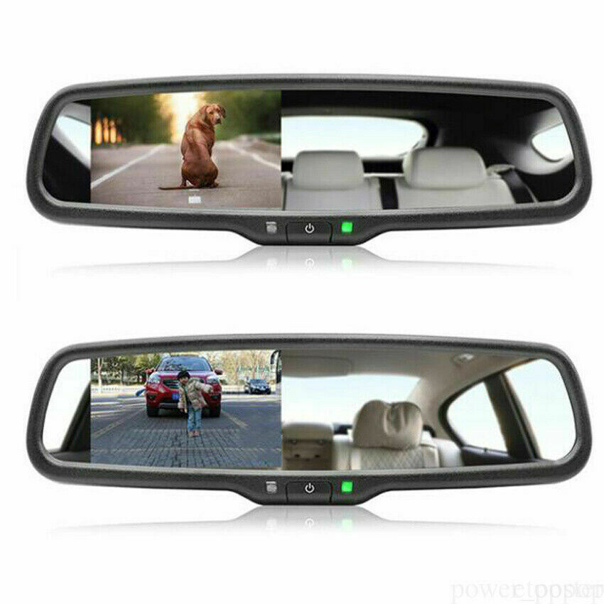 Rear View Mirror Kit 4.3" Monitor No1 Bracket+HD Reverse Backup Camera for Truck - Image 2