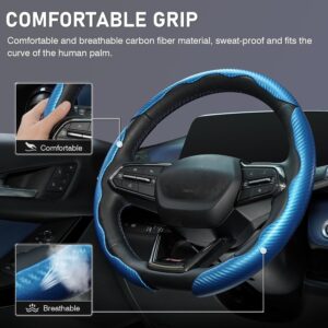 Juego de tres piezas volante fibra carbono automotriz protección segmentada-