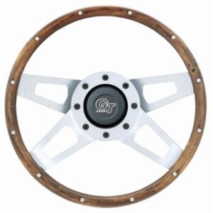 Volantes Grant 405 Challenger Madera Volante Plateado Satinado-