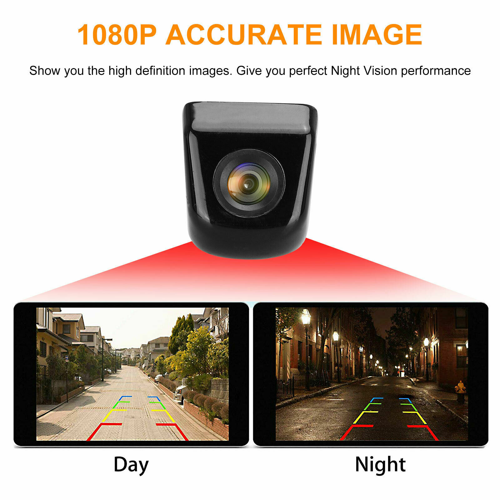 Rear View Mirror Kit 4.3" Monitor No1 Bracket+HD Reverse Backup Camera for Truck - Image 4