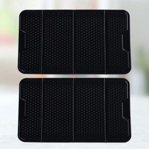 2 Pcs Dash Organizer Car Automobile Nonslip Mats Automotive Dashboard Pad