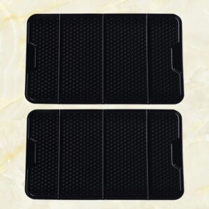 2 Pcs Car Dash Organizer Anti Skid Dashboard Pad Cover Mats Automotive