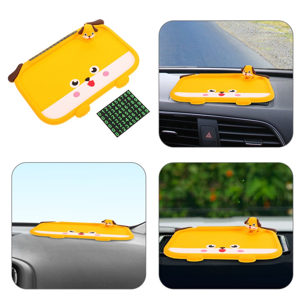 Alfombrilla protectora antideslizante para salpicadero de coche para teléfono-