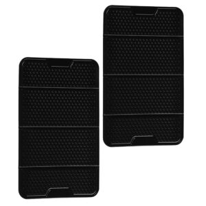 Alfombrillas de goma para tablero de instrumentos de automóvil 2 piezas almohadilla de sombreado para tablero de instrumentos automotriz-